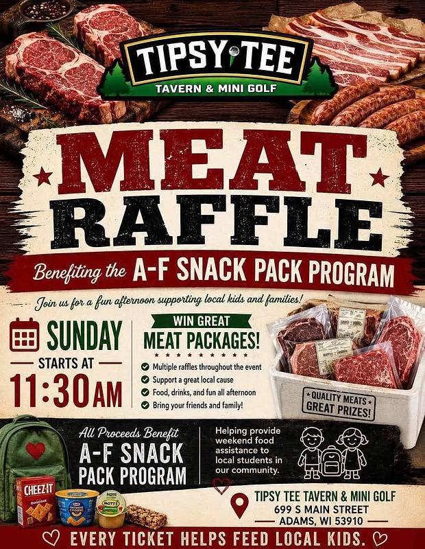Meat Raffle Benefiting AF Snack Pack  header image