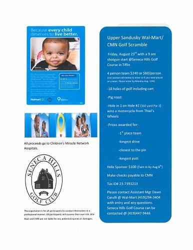 Upper Sandusky Wal-Mart/CMN Golf Scramble header image