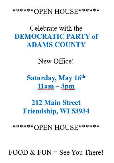 Open House: Democratic Party of Adams County  header image