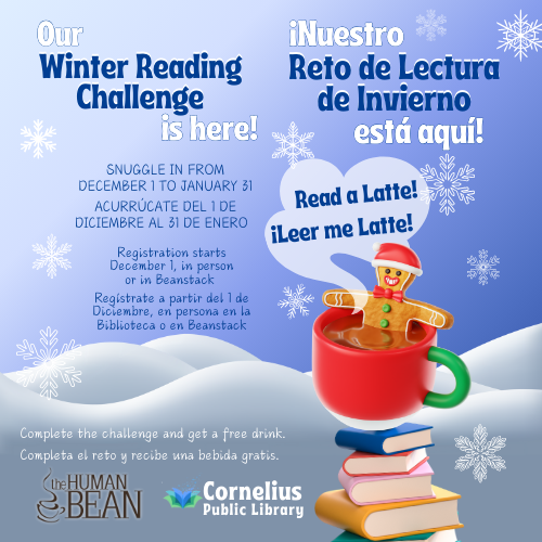 Winter Reading Challenge: Read a Latte | Leer me Latte header image