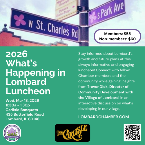 2026 What's Happening in Lombard Luncheon header image