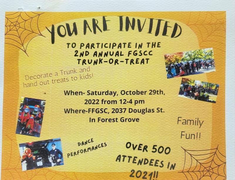 FGSCC Trunk-Or-Treat header image