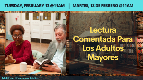 Lectura Comentada para los Adultos Mayores (@Centro Cultural header image