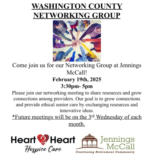 Washington County Networking Group - Jennings McCall header image