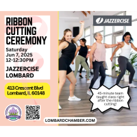 2025 Ribbon Cutting - Jazzercise Lombard gallery image 1