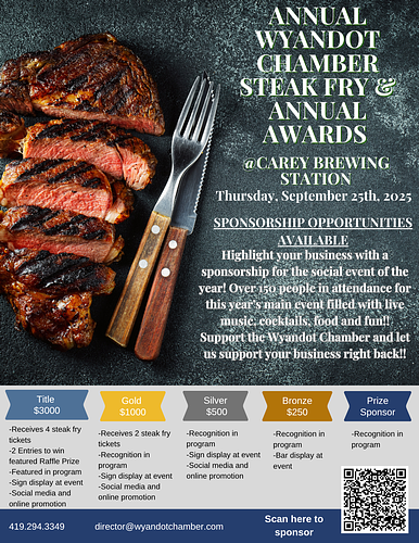 Chamber Steak Fry Sponsorship header image