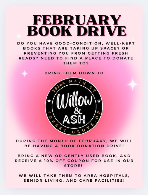 February Book Drive header image