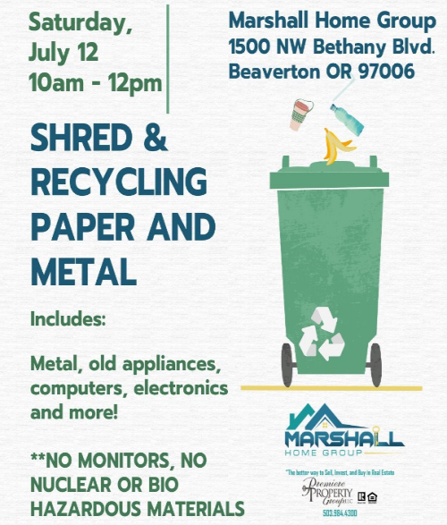 Shred & Recycling Paper and Metal header image