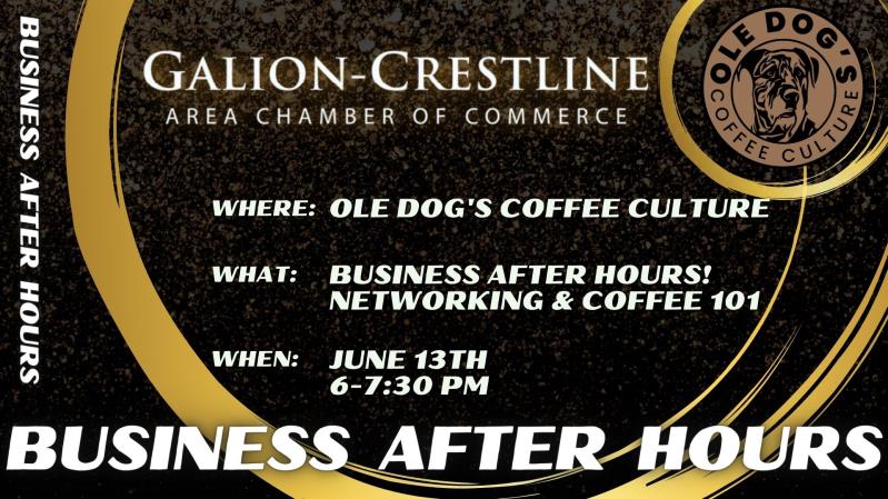 Business After Hours - Ole Dog's Coffee Culture header image