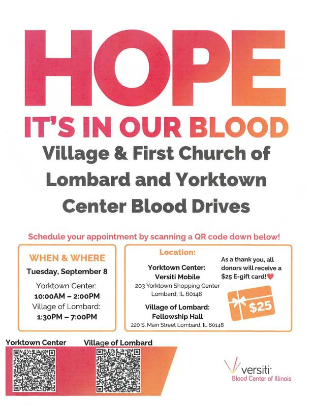 Blood Drive header image