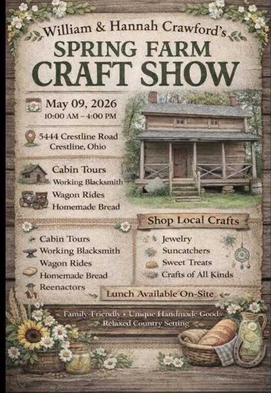 William & Hannah Crawford's Spring Farm Craft Show header image