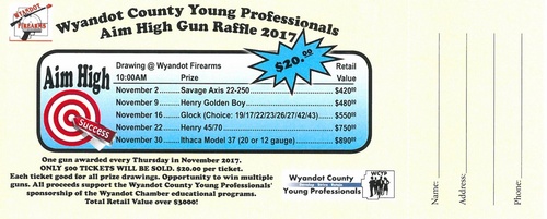 Gun Raffle by WCYP Aim High Raffle header image