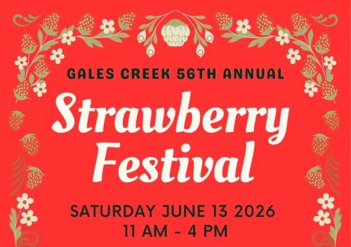 56th annual Gales Creek Strawberry Festival header image