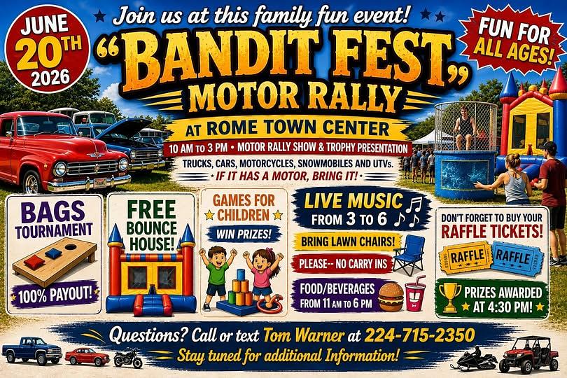 Bandit Fest Motor Rally header image