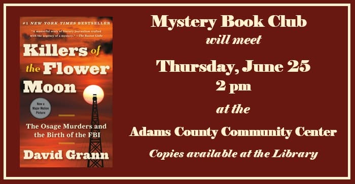 Mystery Book Club header image