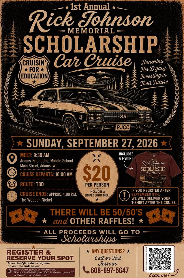 Rick Johnson Memorial Car Cruise  header image