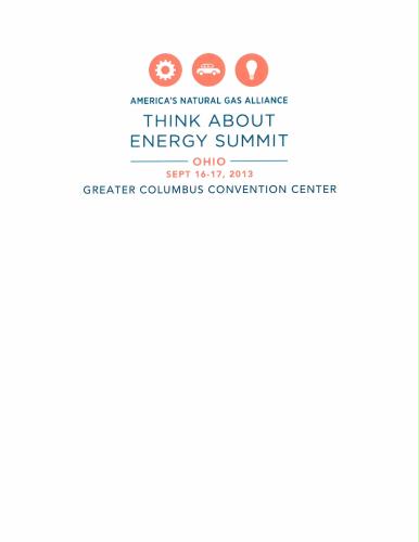Ohio Shale Coalition "Think About Energy Summit --Ohio" header image