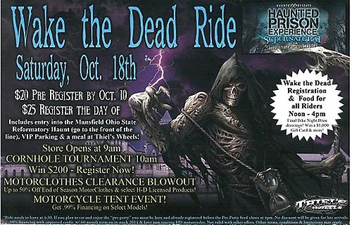 Thiels Wheels: Wake the Dead Ride header image