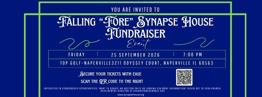 Falling "Fore" Synapse House Fundraiser header image