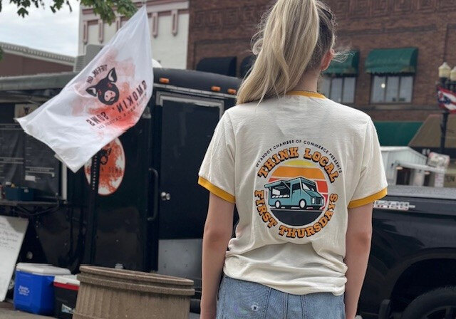Think Local, First Thursdays event shirt