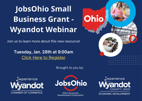 JobOhio Small Business Grant - Wyandot Webinar header image
