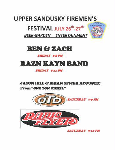 Upper Sandusky Firemen's Festival header image
