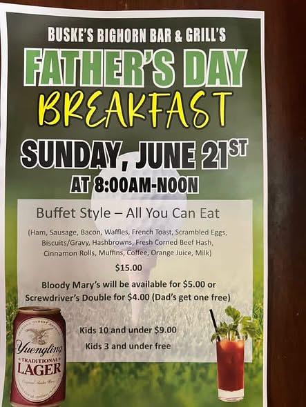 Father's Day Breakfast header image