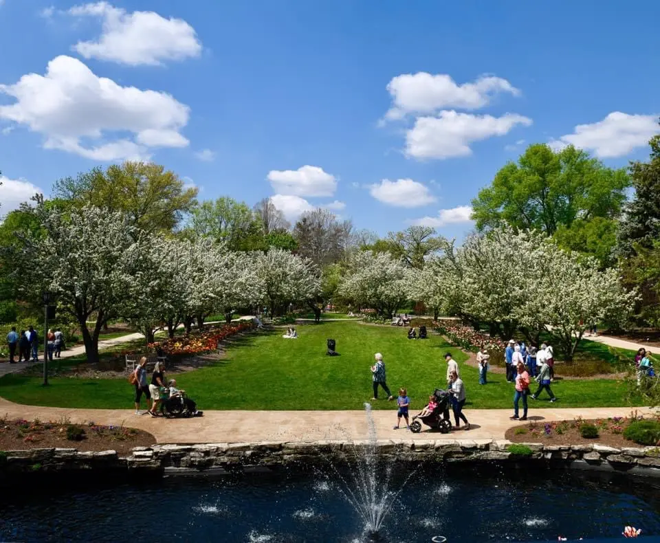 Lilacia Park in Lombard, Illinois
