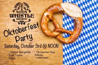 Noon Whistle Brewing - Oktoberfest Party header image