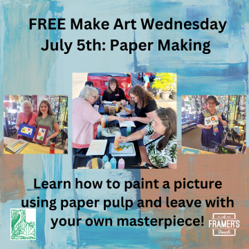 FREE Make Art Wednesday: Paper Making header image