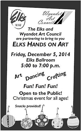 Elks Hands on Art header image