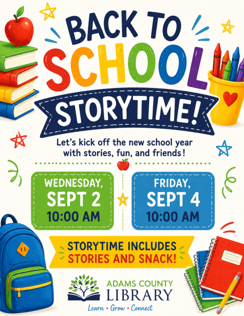Storytime at the Library  header image