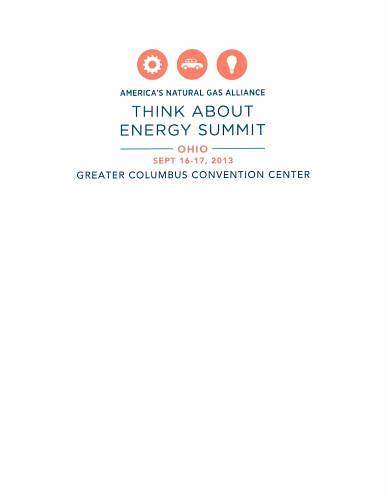 Ohio Shale Coalition "Think About Energy Summit --Ohio" header image