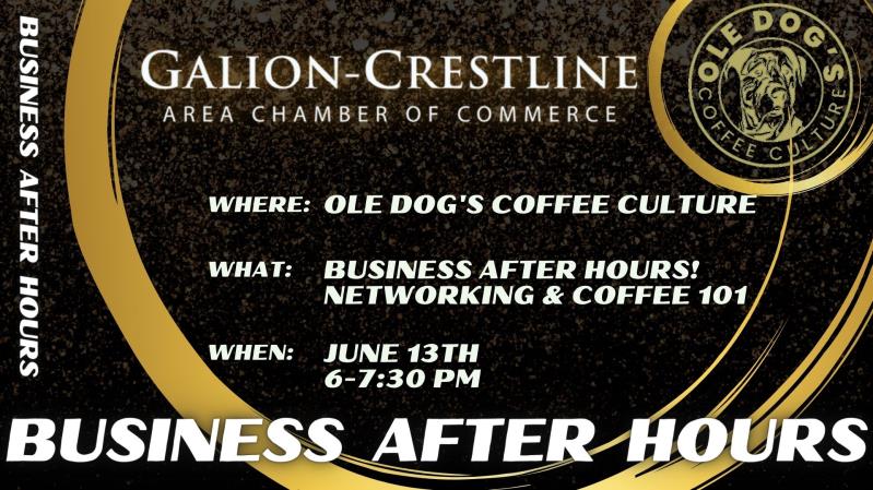 Business After Hours - Ole Dog's Coffee Culture header image