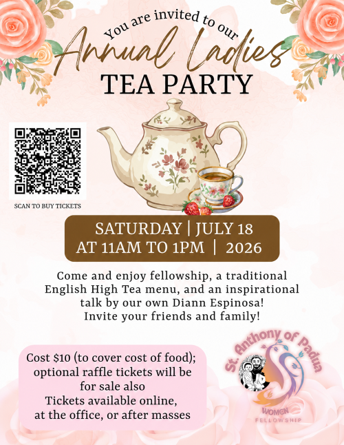 2026 Annual Ladies Tea Party header image