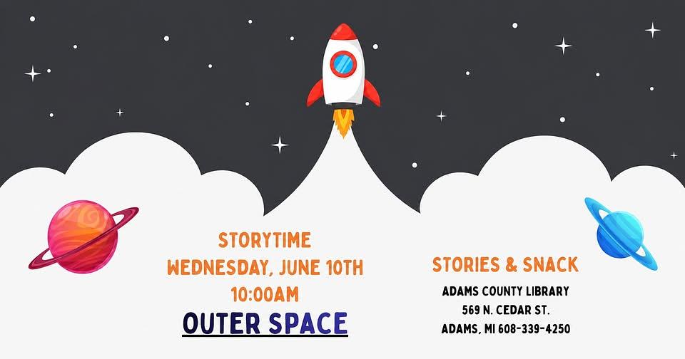 Outer Space Storytime  header image