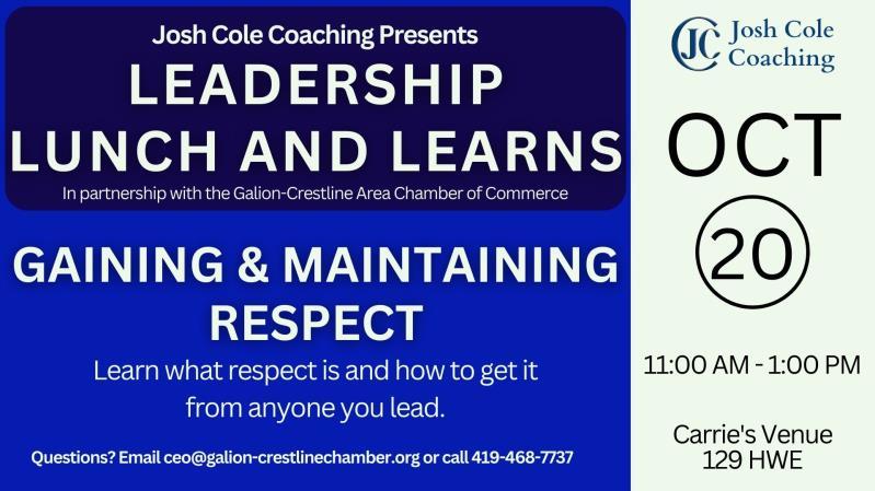 Leadership Lunch & Learns with Josh Cole Coaching header image