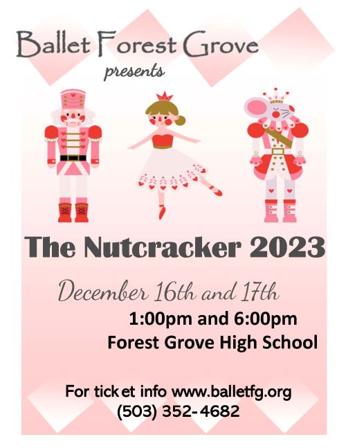 Ballet Forest Grove The Nutcracker 2023 header image