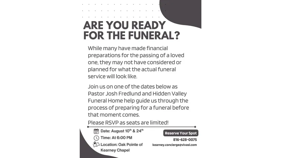 Funeral Preparation with Pastor Josh