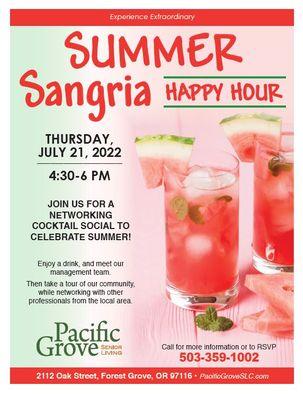 Summer Sangria Happy Hour header image