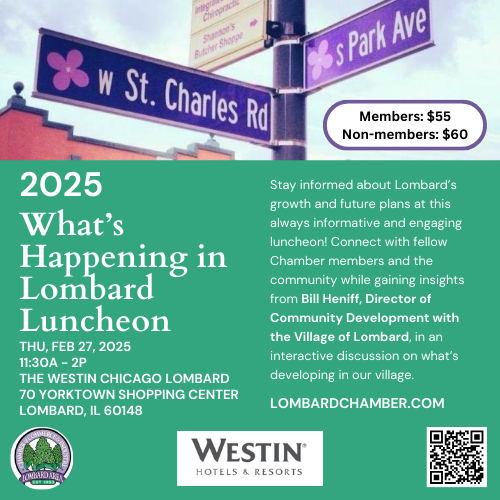 2025 What's Happening in Lombard Luncheon header image