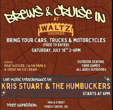Brews & Cruise In and Live Music header image