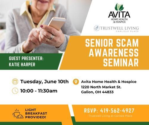 Senior Scam Awareness Seminar header image