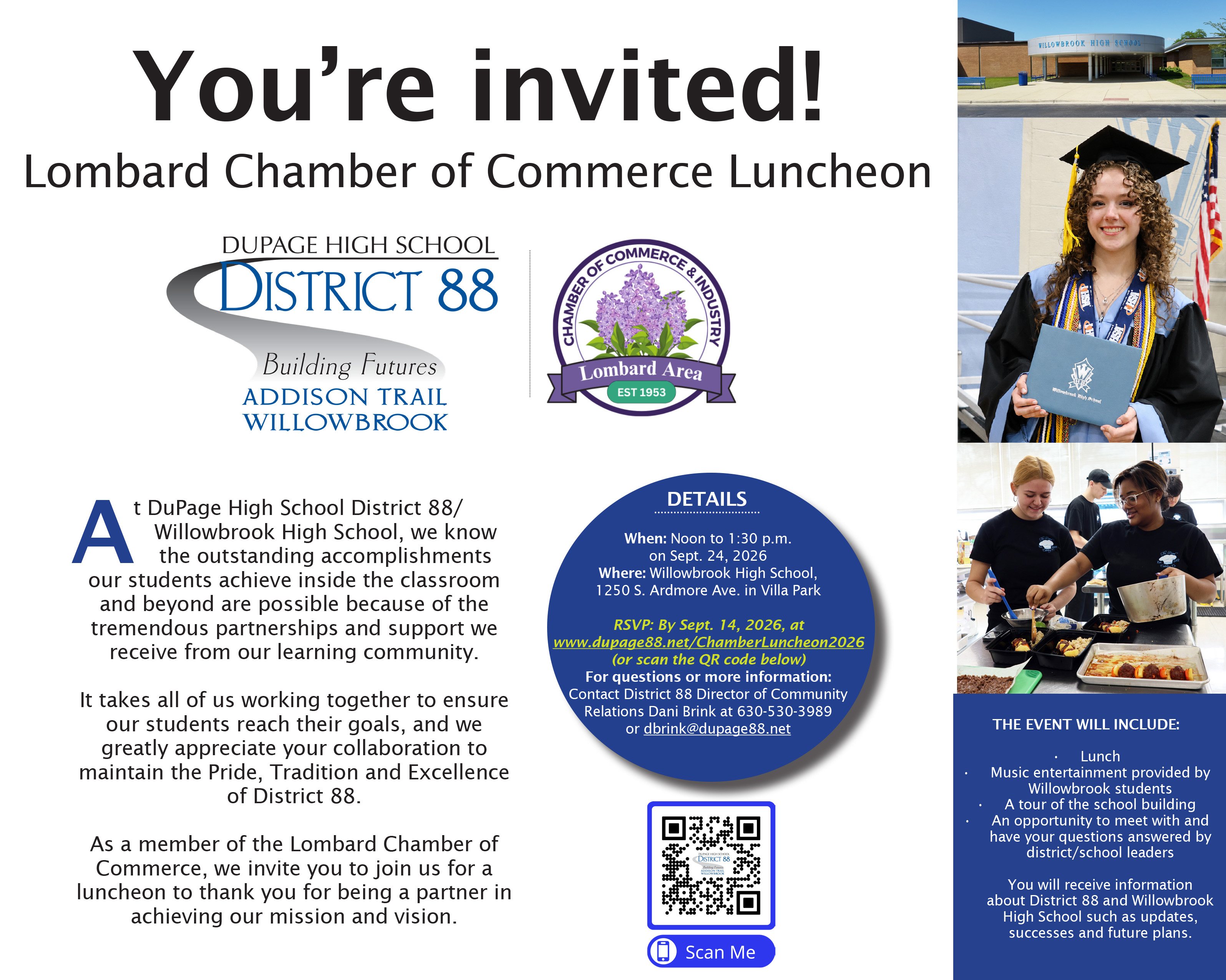 District 88 Lombard Chamber of Commerce Luncheon header image