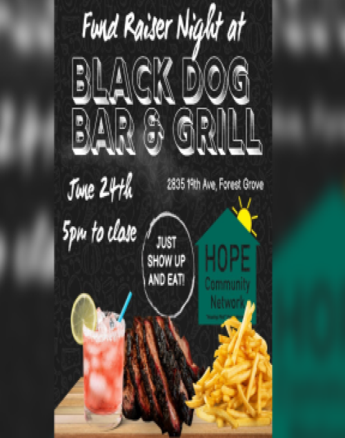 Fundraiser Night at Black Dog Bar & Grill header image