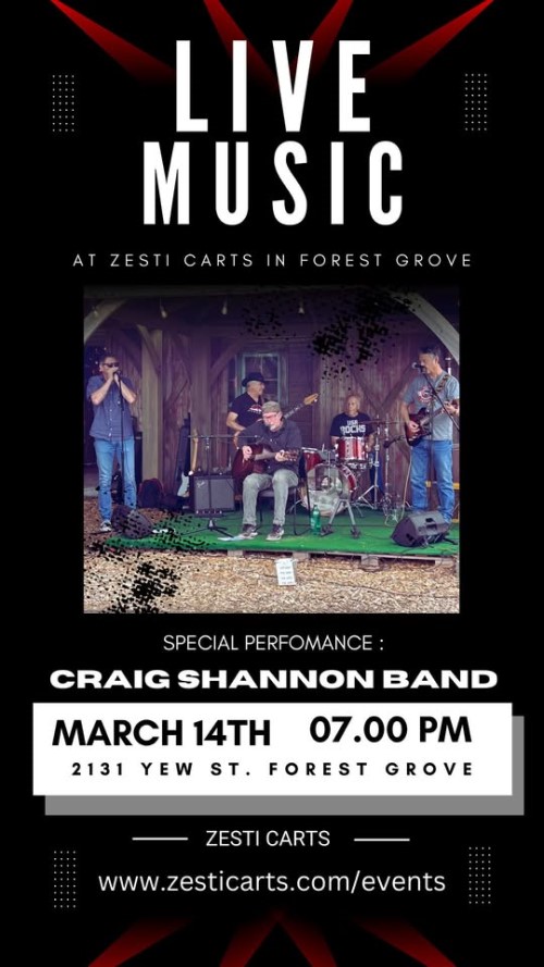 Live Music Craig Shannon Band header image