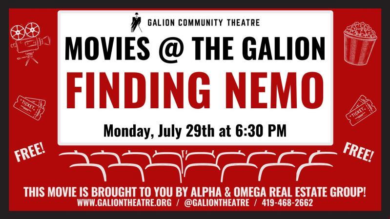 Movies @ The Galion: FINDING NEMO header image