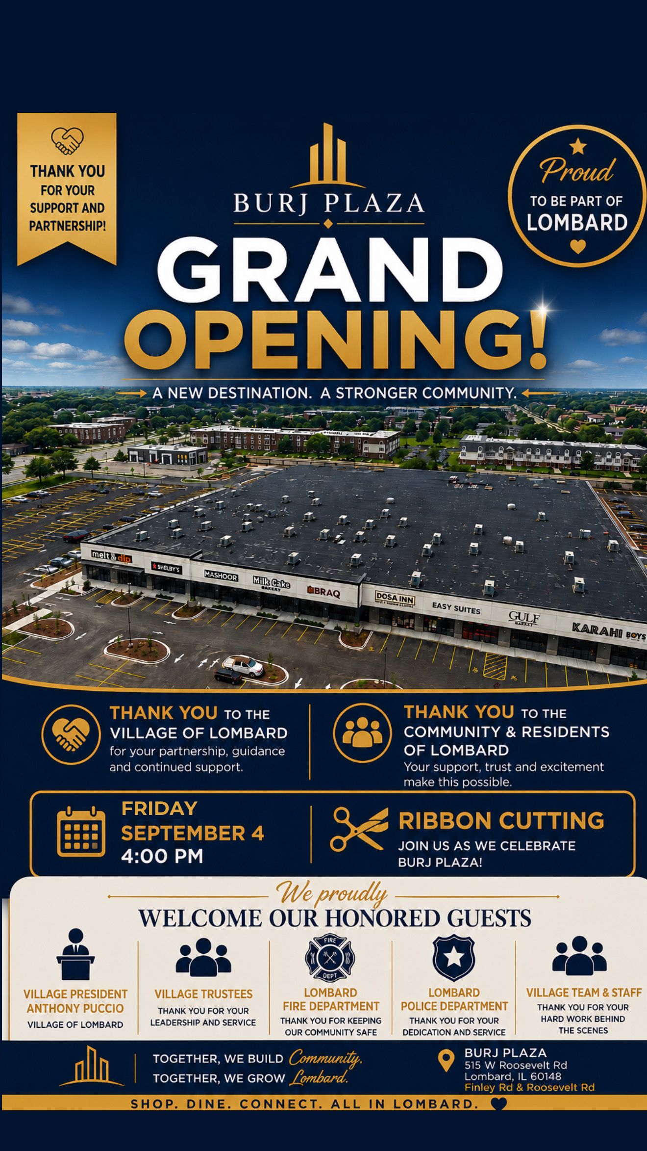 Ribbon Cutting - Burj Plaza header image