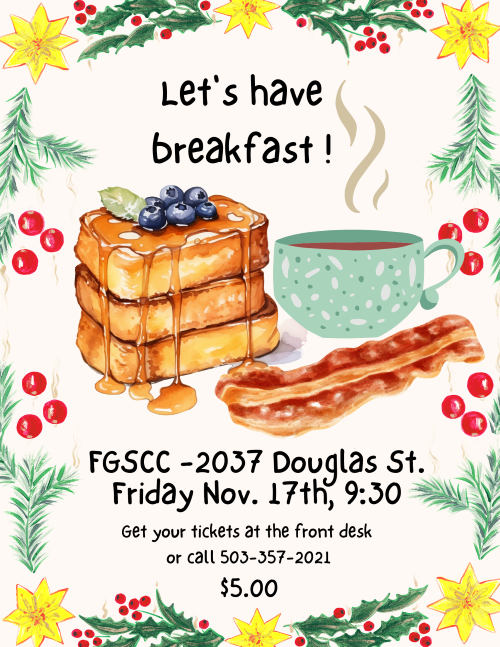 FGSCC November Breakfast header image