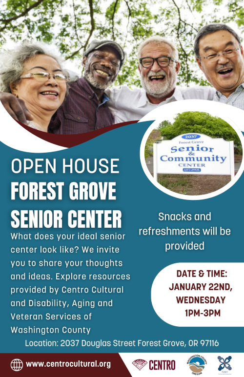 OPEN HOUSE - Forest Grove Senior & Community Center header image